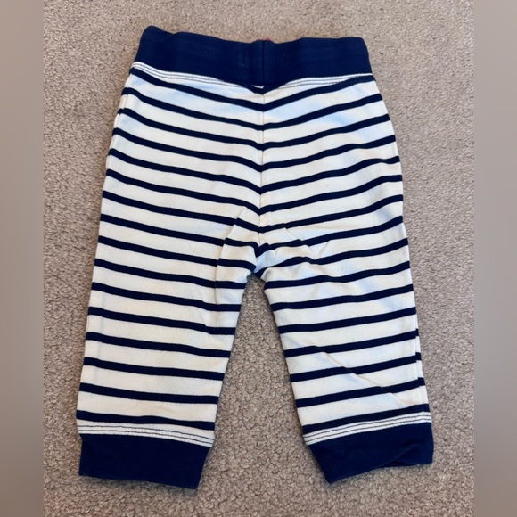 Baby Boden Navy and White Striped Pants with Fuzzy Stars! Size: 3-6M ⭐️ - Picture 5 of 5